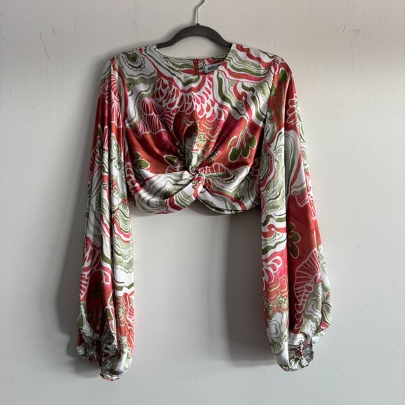 Andrea Iyamah Behati Cropped-Behati Top NWT, Size M - Picture 8 of 17